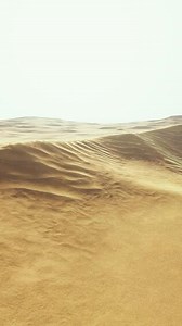 Big sand dune in Sahara desert landscape