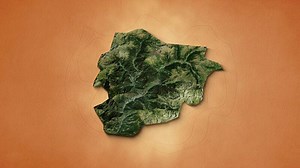 A realistic map of Andorra. Zoom map of the Principality of Andorra. Brown vintage background 4k