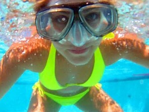 LITTLE SWIMMER GIRL! | iJustine