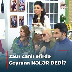 17K views · 120 reactions | Zaur canlı efirdə Ceyrana NƏLƏR DEDİ? / Zaurla Günaydın | Azad Azərbaycan TV | Facebook
