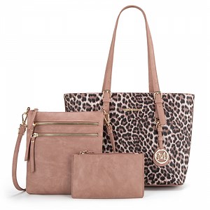 Montana West Purses for Women Tote Bag 3Pcs Set Leopard Print Satchel Handbags