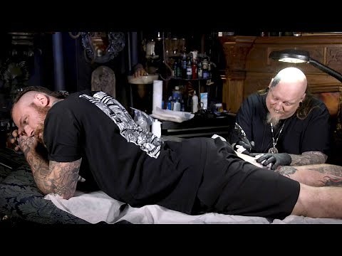 WWE's Aleister Black Gets Tattooed by Paul Booth