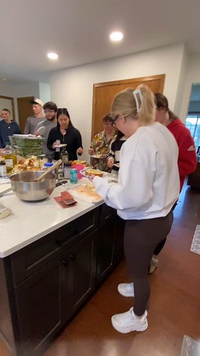The 10th Annual Kinesiology Graduation Dinner Party was such a great time! This group is phenomenal. Proud to have been their professor. 😊 We ate and ate and ate and ate and drank and ate and drank and ate. Vivi was a GV cheerleader with Sarah, Shelby, and Yulisa. 📢 Jumped on the trampoline. Played Crossnet. Watched wrestling. Menu: Finger appetizers- hummus, chips and salsa, charcuterie: salame, prosciutto, pastrami, cheeses, and crackers Bruschetta with toasted French bread and fresh mozzare