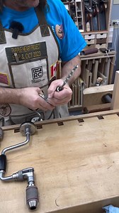 Have you ever drilled by hand? #handrills #handtools #oldschool - - #woodworking #handtoolwoodworking #handtools #dovetails #purpleheartproject #trainingthehand #php #drawers #woodisgood #veterans #handplanes #toolcabinet #handplane #thankavet #veneer #wood #tools #craftsman #diy #drawermaking #wooddrawers #chisels #woodturning #exoticwoods #saws #desk #woodworkingcommunity #advancedwoodworking #chiselhandles #drawerslides | Rob Cosman