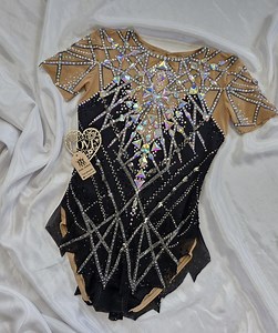 Rhythmic Gymnastics Leotard Silver Net. - Etsy