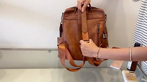 GAEKEAO Backpack Purse for Women Fashion Leather Designer Travel Backpack Purses Convertible Shoulder Bag with Wristlet（Beige Brown）