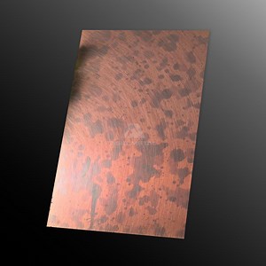 [Hot Item] Premium 304 Stainless Steel Sheet with Burnished Patina Copper Finish