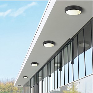 [Hot Item] E27 Socket Round Aluminum Waterproof Tri-Proof Bulkhead Ceiling Lamp Light