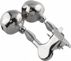 [Hot Item] Alarm Bells Metal Fishing Bite Indicators Double Bells Silver