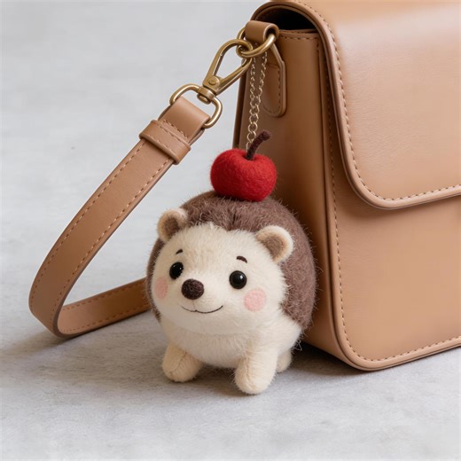 Handmade Felt Hedgehog Keychain | Cute Wool Felt Charm | Perfect for Bag Decor & Gifting | Unique Handcrafted Gifts for Her - Etsy
