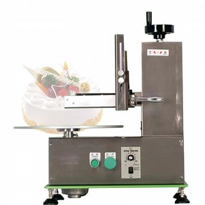 [Hot Item] OEM Birthday Cake Cream Icing Coating Machine Bread Cake Cream Butter Spreading Daubing Icing Machine Spreading Machine
