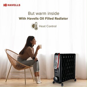 With Havells Oil Filled Radiator, you can now adjust the temperature and get uniform distribution of heat in every corner of your home. Buy now- https://bit.ly/Havells_Oil-Filled-Radiator #Havells #RoomHeaters | Havells