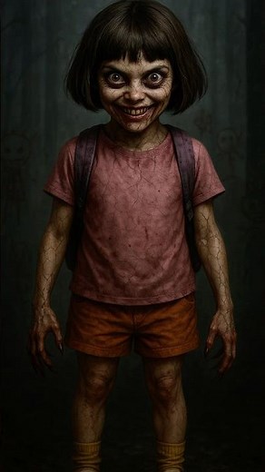 HORROR VERSION OF CARTOON DORA THE EXPLORER #shorts #scary #aiart