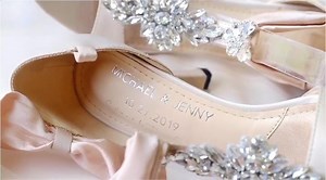 14K views | Custom designer bridal pumps for our #ShoepatosBride,...