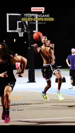 🏀 Top 5 Insane Alley Oops Ever 🤯🔥