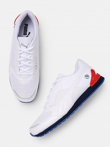 Buy PUMA Motorsport Unisex White BMW MMS Track Racer Sneakers -  - Footwear for Unisex