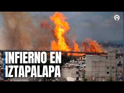 Clara Brugada dice que volcadura habría sido el origen de la explosión de la pipa en Iztapalapa