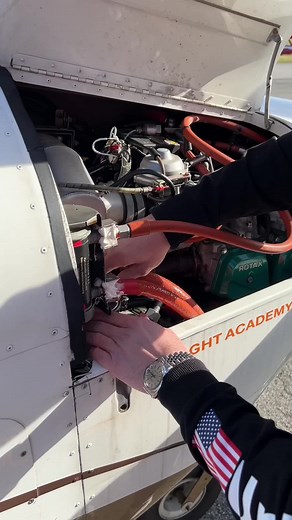 Aircraft Engine Inspection at Flight Academy