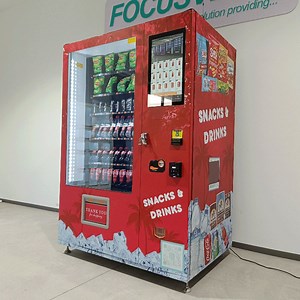 Focusvend Self Service Soda & Snack Combo Vending Machine LED Light Large Capacity