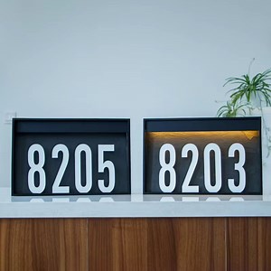 [Hot Item] Personalized Outdoor Metal House Number Sign and Plaques Illuminated Door Plate