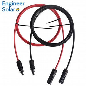 [Hot Item] Mc4 1m 4mm2 TUV Approval XLPE Insulated Tinned Copper Solar PV Cable Extension Photovoltaic DC Wire