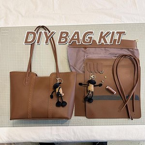DIY Hand Sewn PU Leather Tote Bag Kit | Beginner Friendly - Etsy