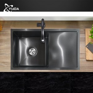 [Hot Item] Stylish Customizable Black Nano Rectangular Kitchen Sink Design