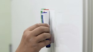 Luxor 72” x 40” Wall-Mounted Magnetic Ghost Grid Whiteboard