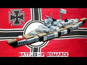 LEGO Battleship Bismarck Tutorial MOC