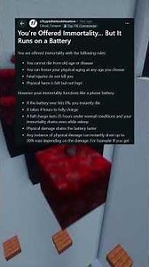 🔋✨Immortality on a battery