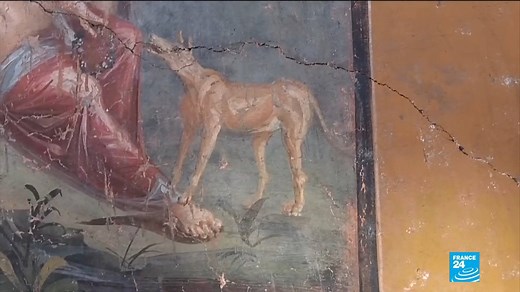 3.9K views · 63 reactions |  Archaeologists in #Pompeii have made an incredible discovery: a well-preserved fresco that portrays the mythological hunter #Narcissus | FRANCE 24 English | Facebook
