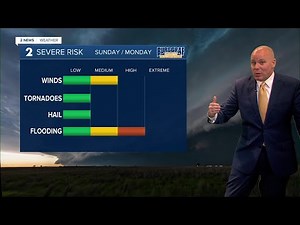 Isolated showers today. Heavy rain tonight.