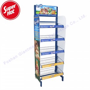 [Hot Item] Multi-Function Metal Wire Snack Food Stand for Chocolate Chip Rack Display