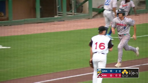 Jack Hurley 🤝 Gavin Conticello A sac fly from Hurley allows Conticello to score. | Amarillo Sod Poodles Baseball