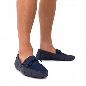 Braid Lace Loafer - Navy