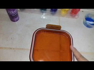 como hacer slime con shampoo y tempera 😊👍fácil