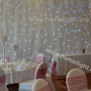 [Hot Item] Dreamy Living Streaming Full White Starlit Twinkling LED Dancing Party Star Curtain