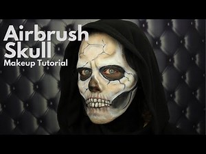 Airbrush Skull Makeup Tutorial | SchminkenGrime.nl