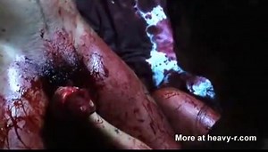 Bloody video nasty classic featuring cock mutilation