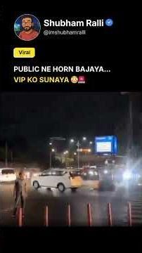 Hyderabad Drivers Honk at VVIP Convoy 😳🚨 #hyderabad #vipculture #viral