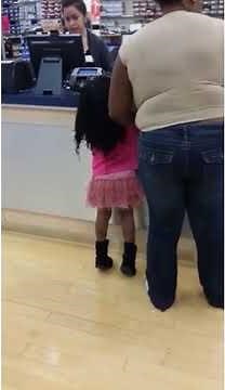 Funny girl throws temper tantrum