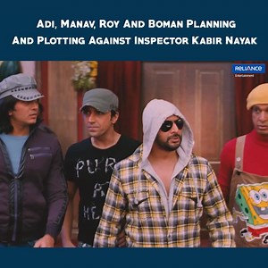 176K views · 2.2K reactions | Adi, Manav, Roy And Boman Planning And Plotting Against Inspector Kabir Nayak | Double Dhamaal | Movie Scene After losing a huge sum to a police officer, four slackers find themselves unemployed and broke. They then come up on the police officer, who now apparently lives a wealthy lifestyle with his wife. They intrude in his life and blackmail him. #DoubleDhamaal | Reliance Entertainment | Facebook
