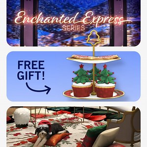 2K views · 140 reactions | All aboard the Enchanted Express! ✨ Countdown to the holidays with the timeless design of the Poinsettia Plaid & Gilded Grove Bundles  You'll also want to make some room on the table for this adorable free gift 療 #DesignHome #christmasdecor #holidaydecor | Design Home | Facebook