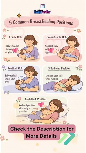 🍼 How to Breastfeed Correctly? 5 Best Breastfeeding Positions for New Moms | Latching Tips