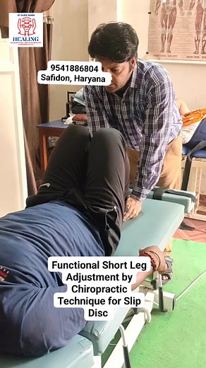 40K views · 133 reactions | Functional Short Leg Adjustment by Chiropractic Technique for Slip Disc #slipdisc #chiropractic #reels #reel #leglenth #shortleg #health | Healing osteopathy, chiropractic and physiotherapy clinic | Facebook