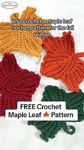 17K views · 177 reactions | ✨Let's make some autumn magic with these maple leaves! 殺 Free pattern: https://www.nickishomemadecrafts.com/maple-leaf-crochet-pattern/ . . . . . #autumncrochet #fallcrochet #crochetideas #crochetinspo | Crochet Patterns & Tutorials by Nicki's Homemade Crafts | Facebook