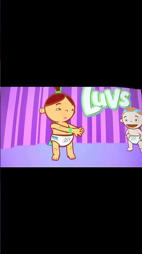 Girl poops her diaper - Luvs commercial