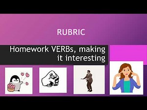 Auslan RUBRIC homework verbs