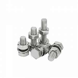 [Hot Item] Inconel 718 Alloy Full Thread Hex Bolts with Nuts Flat Washer and Spring Washer