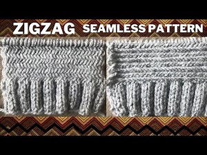 Zigzag Knitting Pattern Stitch So Easy for Beginners You Only Repeat Two Rows